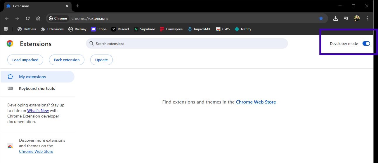 Developer mode toggle
